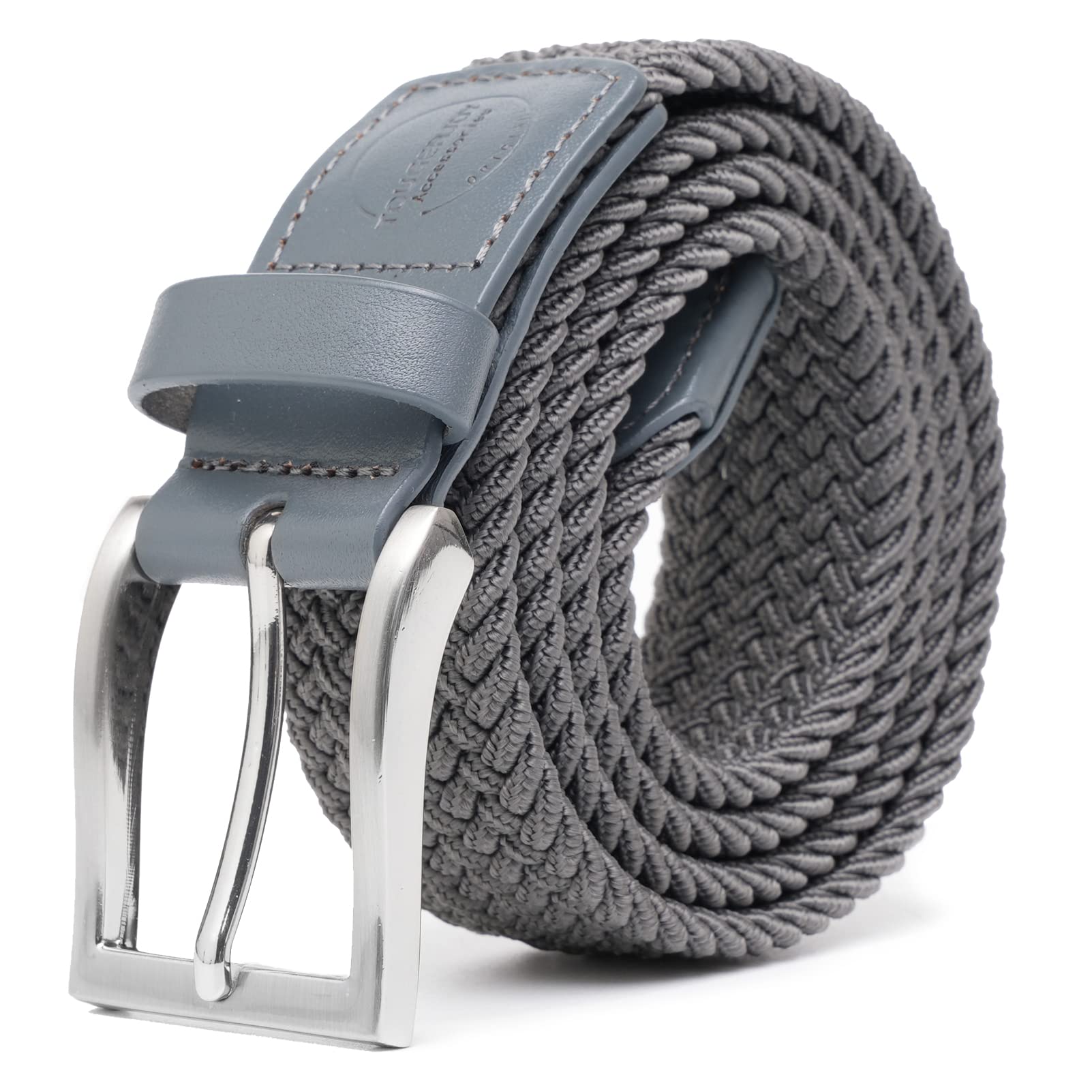 Men's Stretch Belt - Adjustable Woven Elastic Braided Web Belt for Casual Wear, Golf, Hunting, Pants & Jeans | Perfect for Outdoor Activities & Everyday Comfort