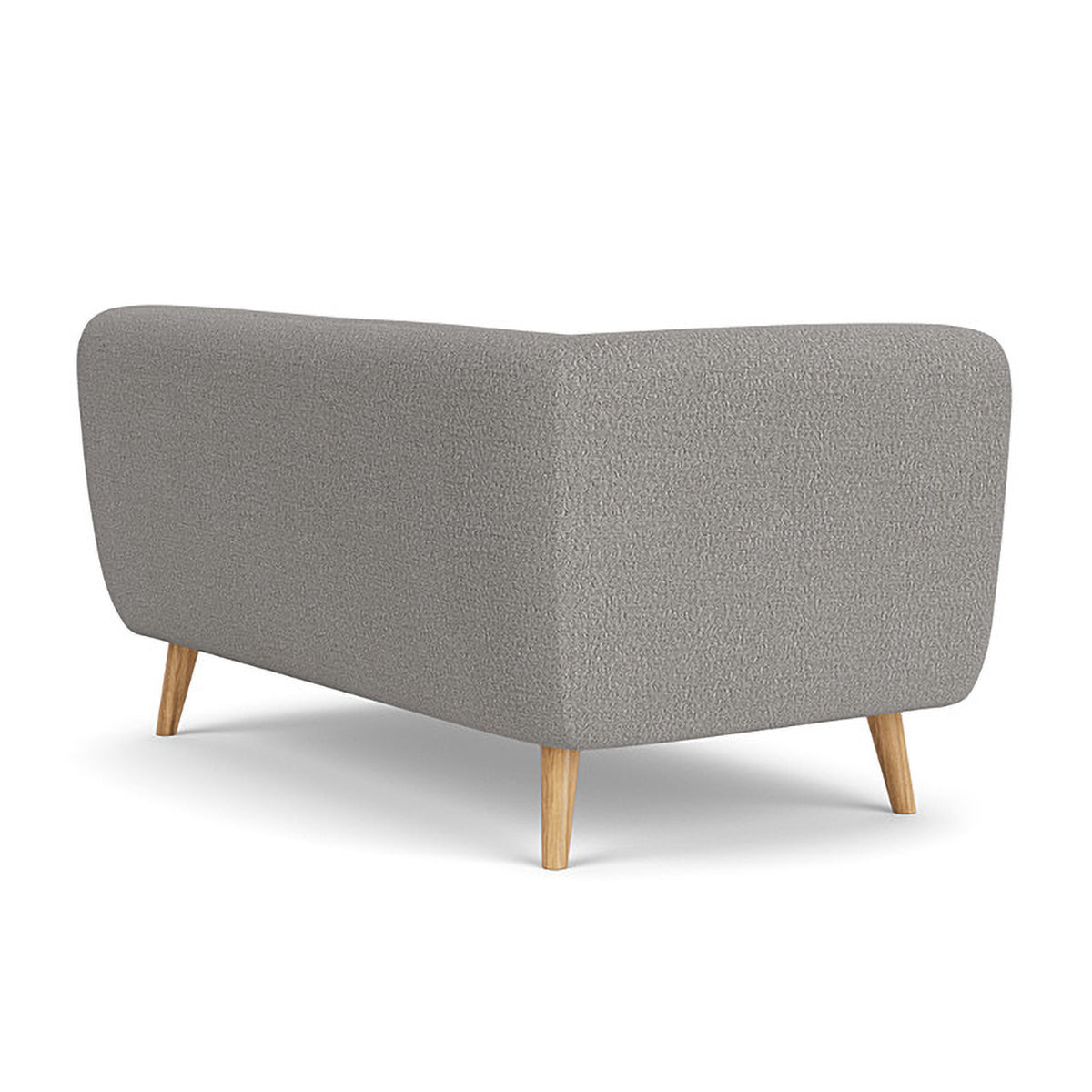 Alfred Boucle Left 2 Seater Modular Sofa - Modern Sectional Couch for Living Room, Small Space & Apartment - Soft Fabric Upholstery with Reversible Design