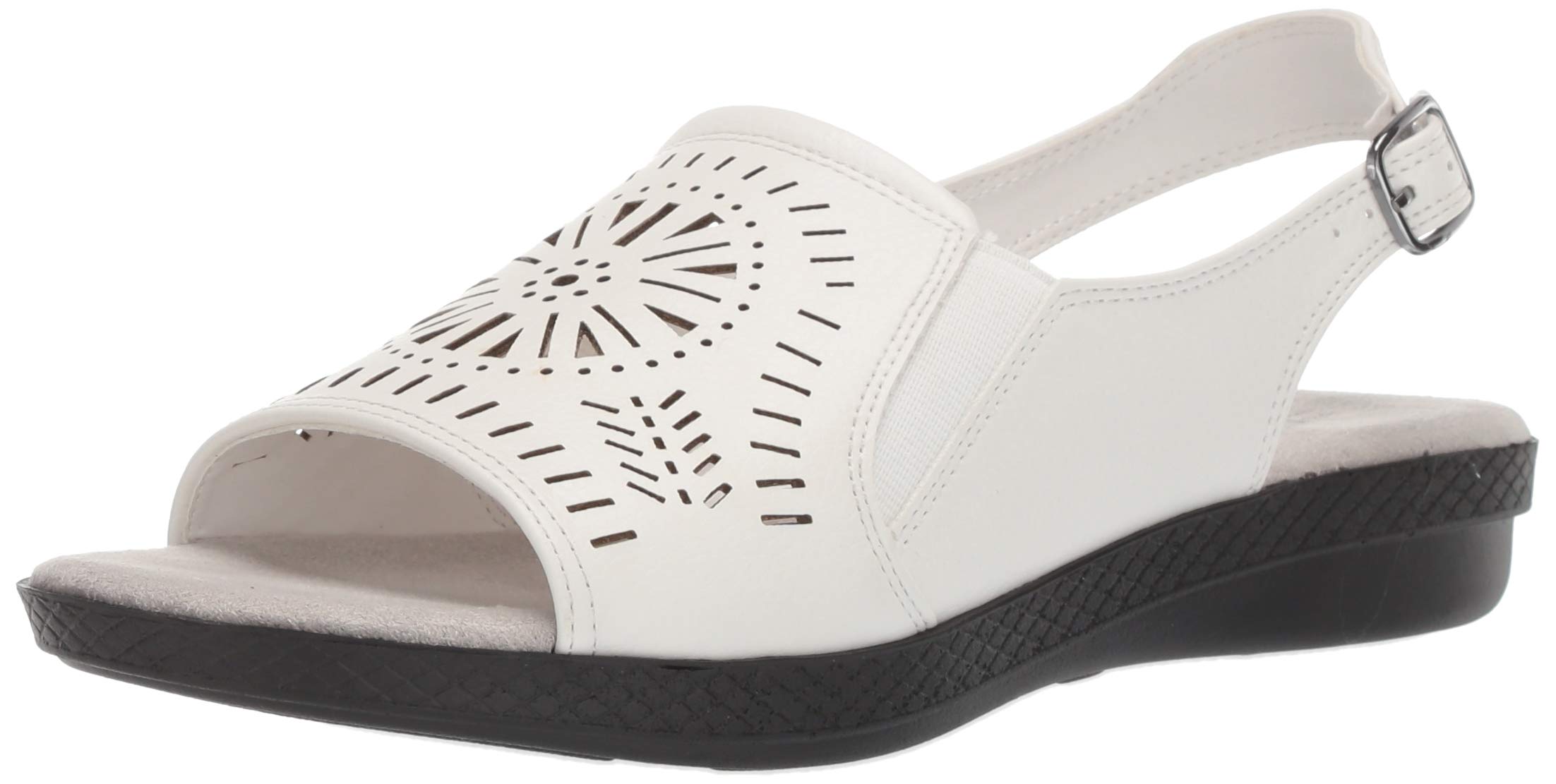 Easy Street Women's Rose Comfort Sandal with Cutouts - Breathable Summer Sandals for Women, Casual Walking Shoes with Arch Support - Perfect for Beach, Vacation & Everyday Wear
