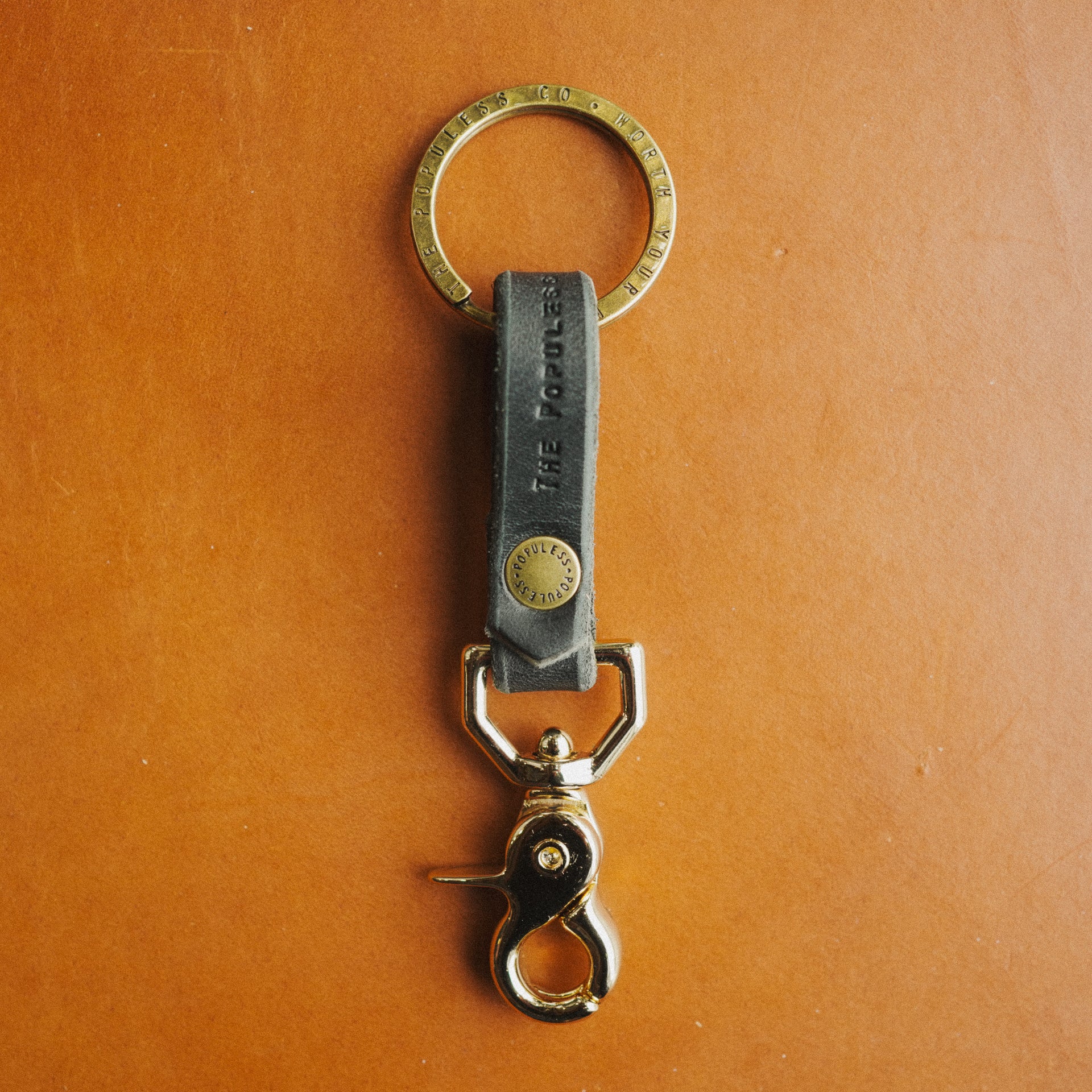 The Smith Fob Keychain - Sleek Black Key Ring for Home, Office & Car Keys | Durable & Stylish Key Holder for Everyday Use