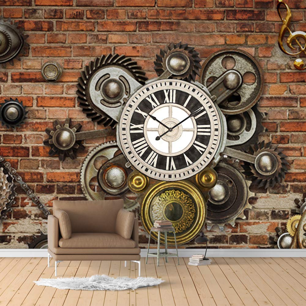 Vintage Bar Theme Removable Wallpaper - Peel and Stick Wall Mural for Bedroom (66x96 inches) | Perfect for Home Decor, Man Cave, Themed Parties & DIY Interior Design