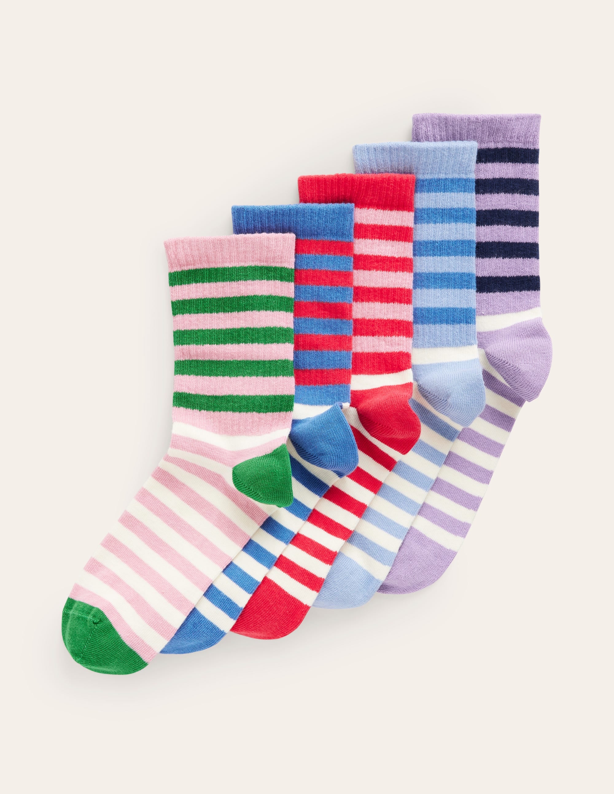 5 Pack Ribbed Ankle Socks for Women - Color Block Striped Casual Socks - Perfect for Running, Yoga, and Everyday Wear