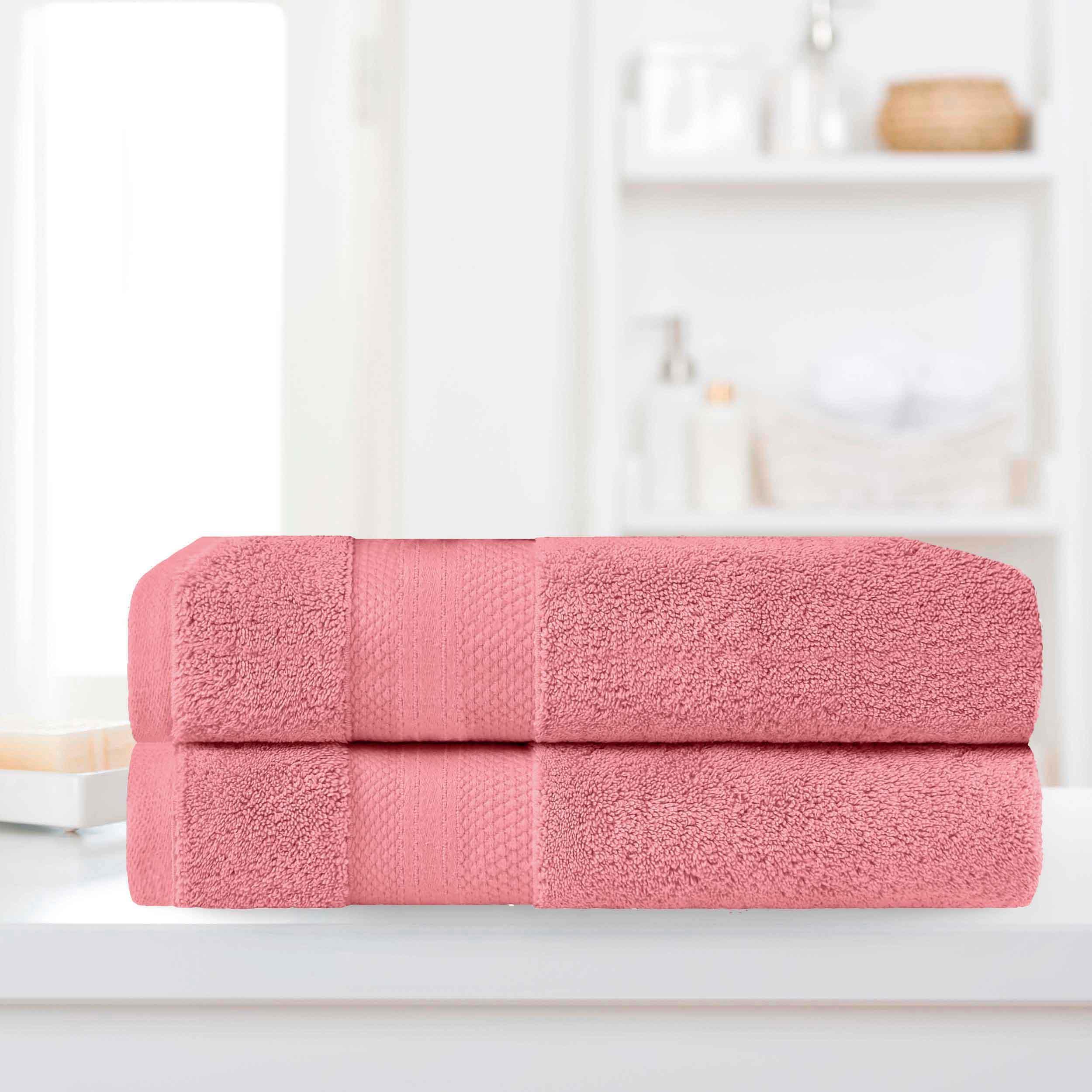 Premium Turkish Cotton Bath Towel Set - Ultra Soft & Absorbent 2-Piece Bath Sheets for Spa, Gym & Luxury Bathroom Use