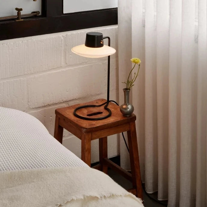 AJ OXFORD Table Lamp - Modern LED Desk Lamp with Adjustable Brightness & USB Port for Home Office, Bedroom, Study Room - Perfect for Reading, Working & Night Light