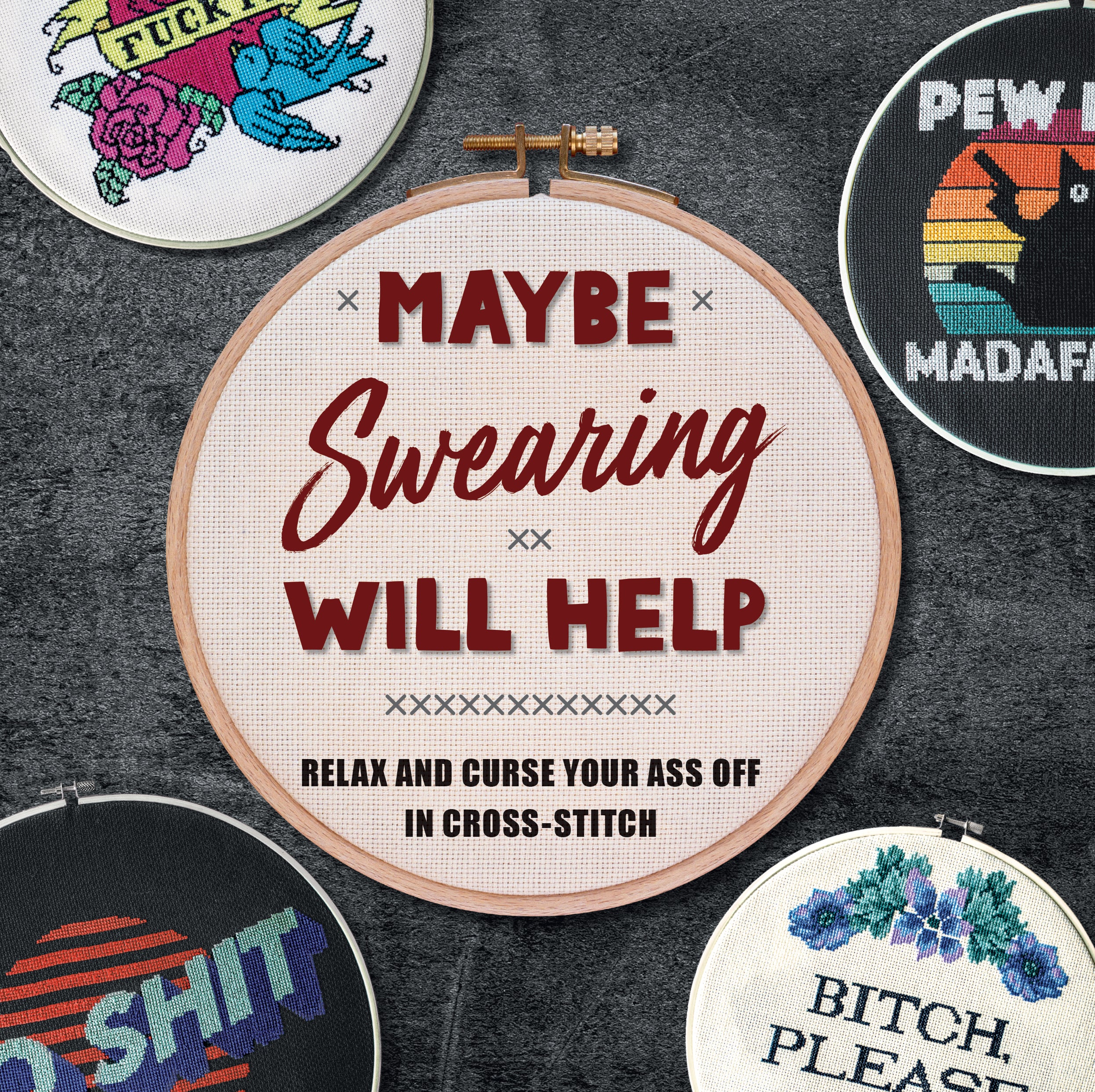 Maybe Swearing Will Help - Funny Sarcastic T-Shirt for Stress Relief & Humor Lovers | Perfect for Office, Gifts & Casual Wear