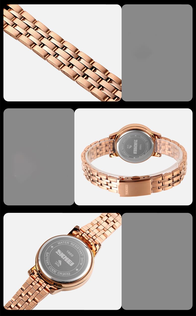 Gosasa Luxury Women's Watch - LED Touch Screen Digital Watch for Women, Waterproof Quartz Business Wristwatch, Elegant Ladies Watch for Office, Party & Everyday Wear