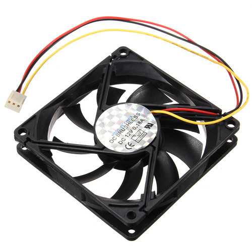 80x80x15mm 3-Pin 12V CPU Cooling Fan for PC Computer - Quiet Cooling Solution for Desktop, Gaming Rig & Workstation | Perfect for Overclocking & Heat Dissipation