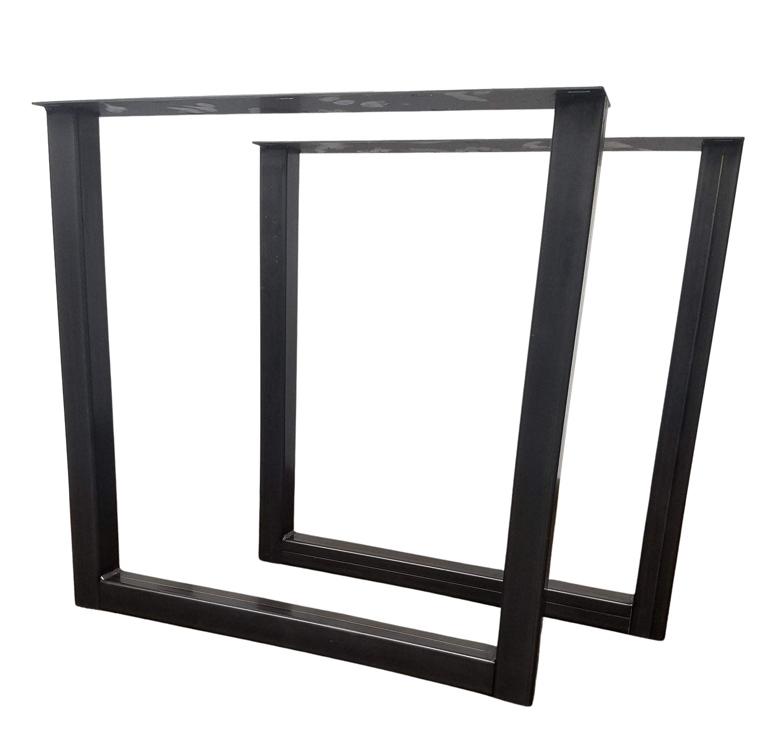 Heavy Duty Square Metal Table Legs - Industrial Strength for Dining Tables, Desks, Workbenches & DIY Furniture Projects