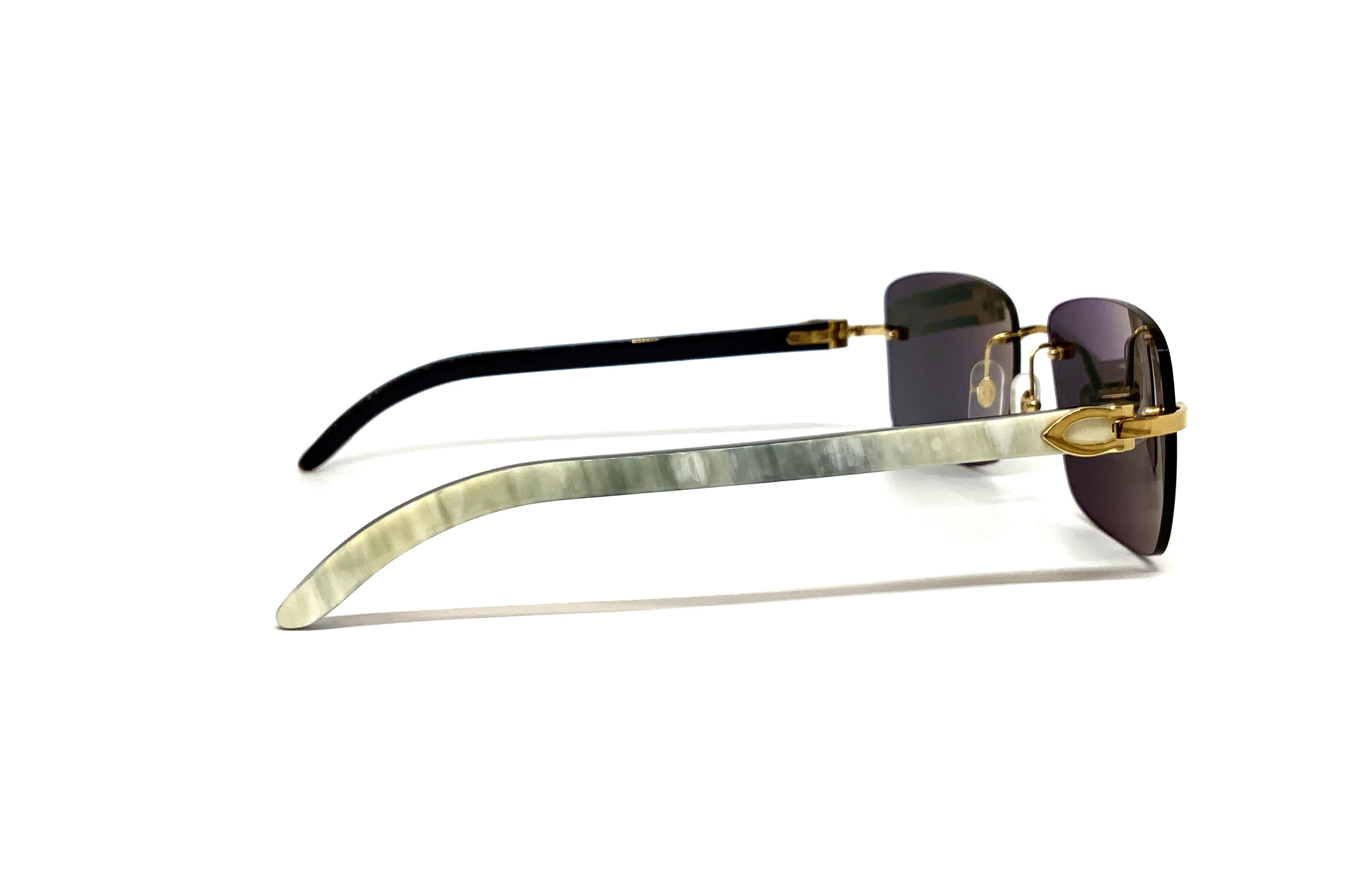 Cartier C Décor CT0030RS Buffalo Horn Sunglasses - Luxury Designer Shades for Men & Women - Perfect for Outdoor, Travel & Fashion Accessories