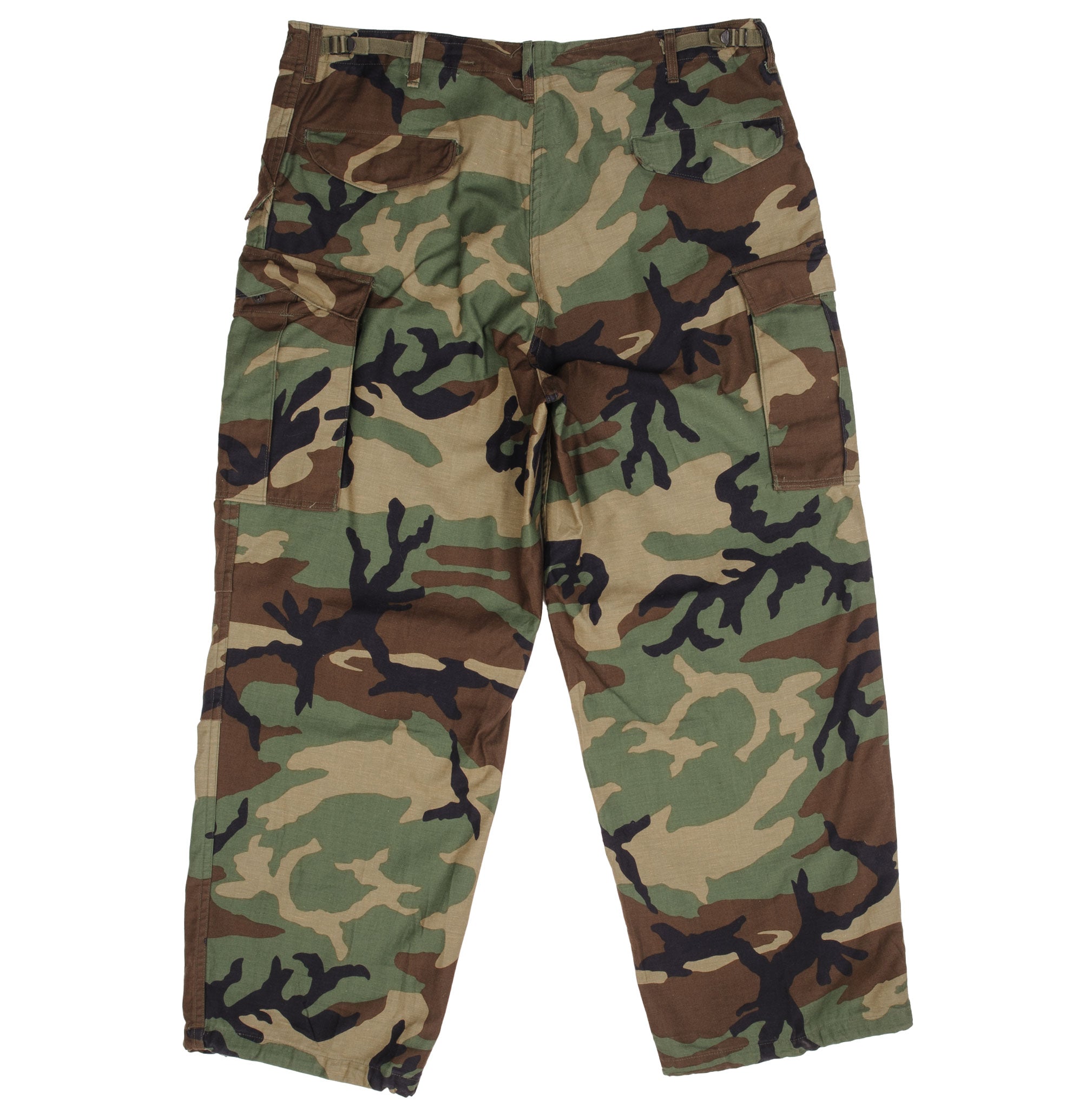 Vintage US Army M65 Woodland Camo Pants - 1985 Large Regular Deadstock - Military Surplus Trousers for Outdoor, Hiking & Tactical Use