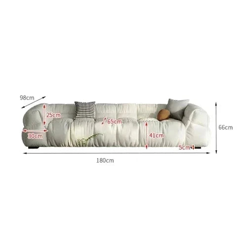 Luxury Sectional Puff Sofa Set for Living Room - Comfortable & Durable Modern L-Shaped Couch with Soft Fabric - Perfect for Family Gatherings, Movie Nights and Small Space Apartments
