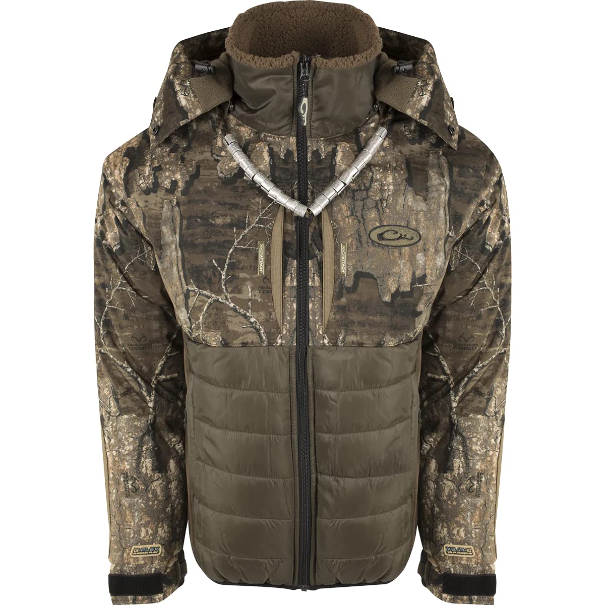 Drake Waterfowl LST Guardian Flex Double Down Eqwader - Waterproof & Breathable Insulated Hunting Jacket for Men | Warm Winter Waterfowl Hunting Gear for Duck & Goose Hunting in Wet Conditions