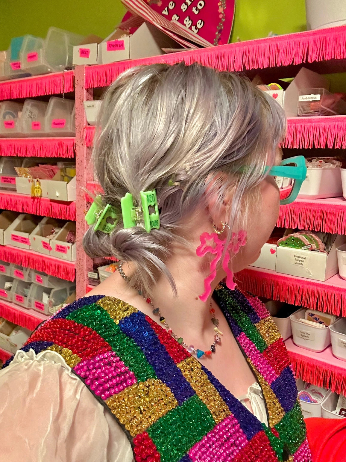 Mini Hair Claw Clips for Women - Non-Slip Bread Clip Hair Clasps - Perfect for Ponytails, Buns & Half-Up Hairstyles - Great for Home, Office & Travel Use