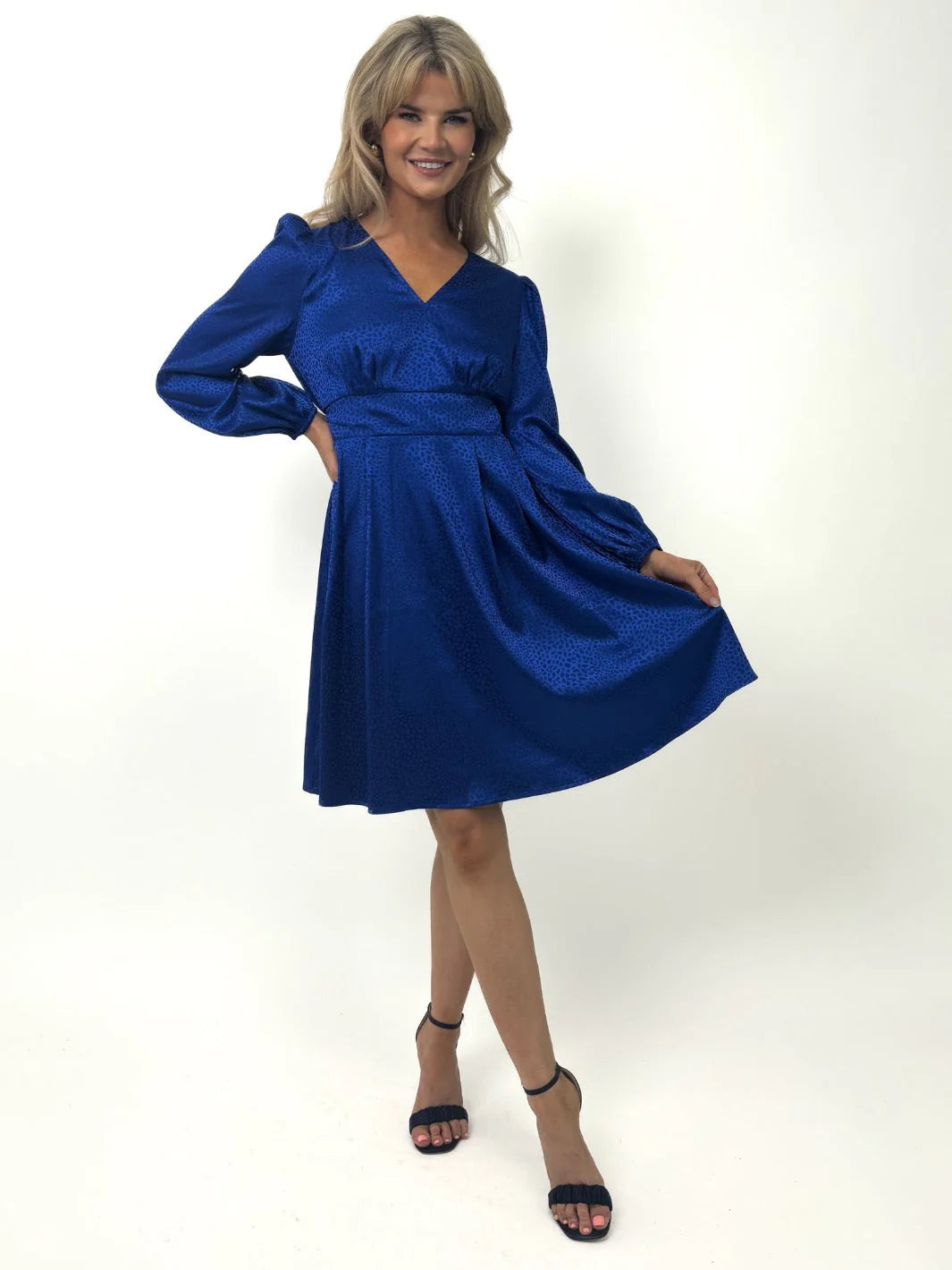 Audrey Mini Dress - Royal Blue A-Line Cocktail Dress for Women | Perfect for Parties, Weddings & Date Nights