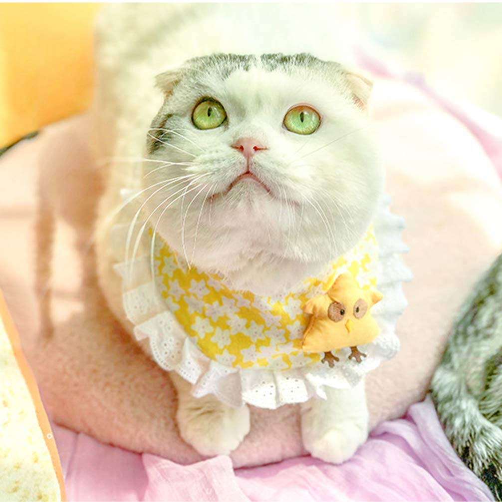 Balacoo Adjustable Pet Bandana Bib - Lace Dog Scarf & Cat Bow Tie for Puppy Kitten Dress Up, Photo Shoot Costume Accessory | Perfect for Pet Parties, Halloween & Christmas Decor