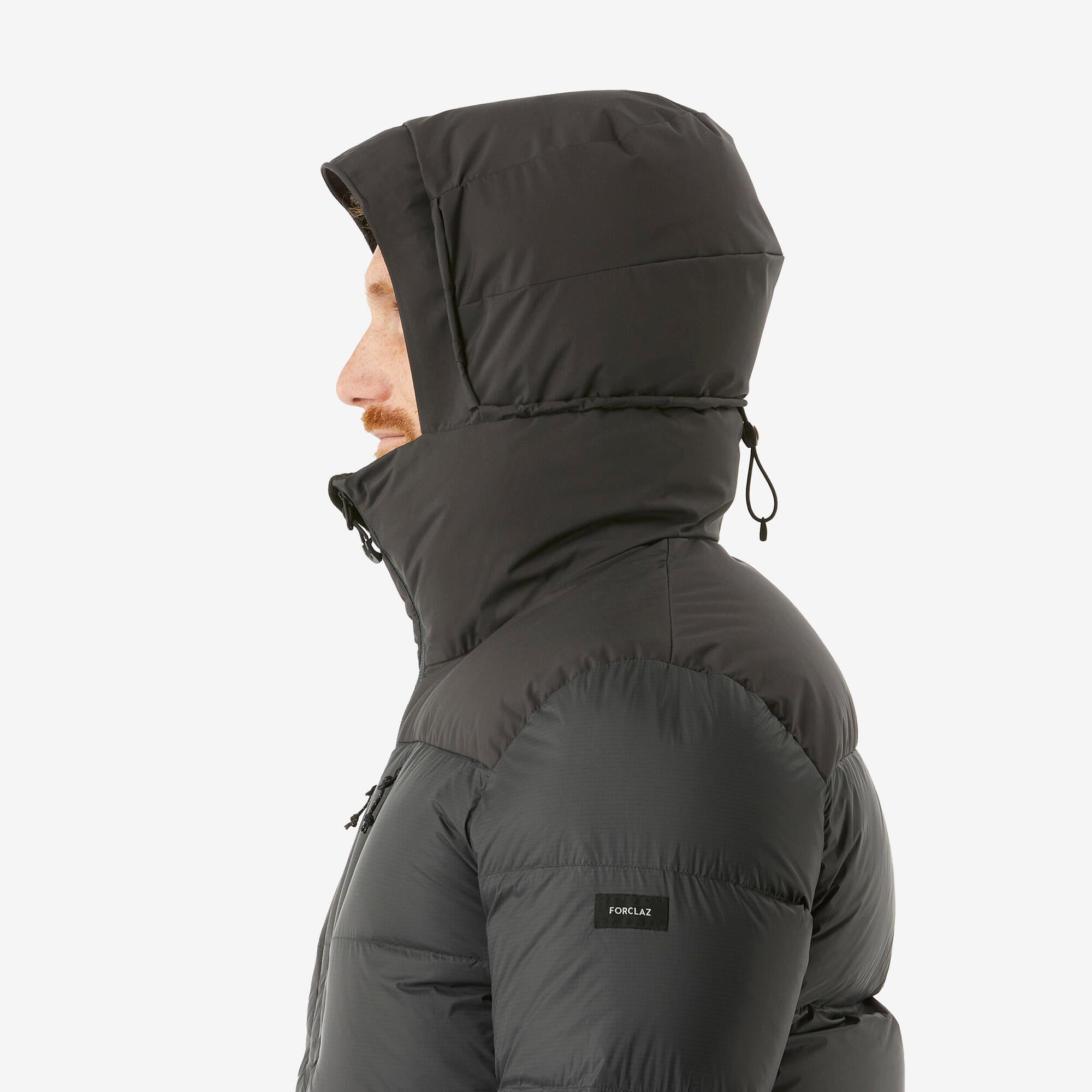 Forclaz Men's MT900 Hooded Down Puffer Jacket - Lightweight Winter Coat for Hiking & Outdoor Activities | Waterproof Insulated Jacket for Cold Weather