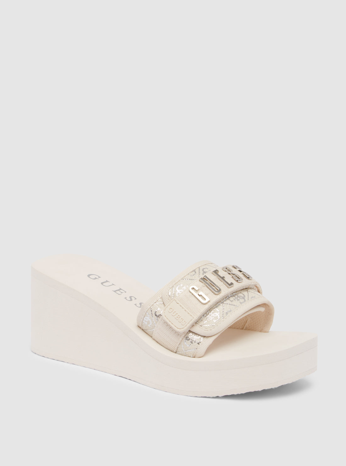 Beige Dellean Platform Wedge Sandals for Women - Comfortable Summer Casual Shoes with Arch Support | Perfect for Beach, Vacation & Everyday Wear