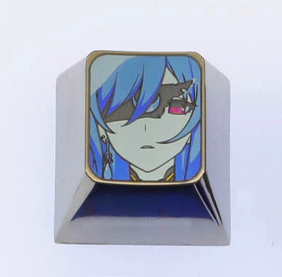 Colorful Titanium Alloy Engraved Custom Keycaps for Mechanical Keyboards - Personalized Gaming & Typing Accessories for PC Enthusiasts