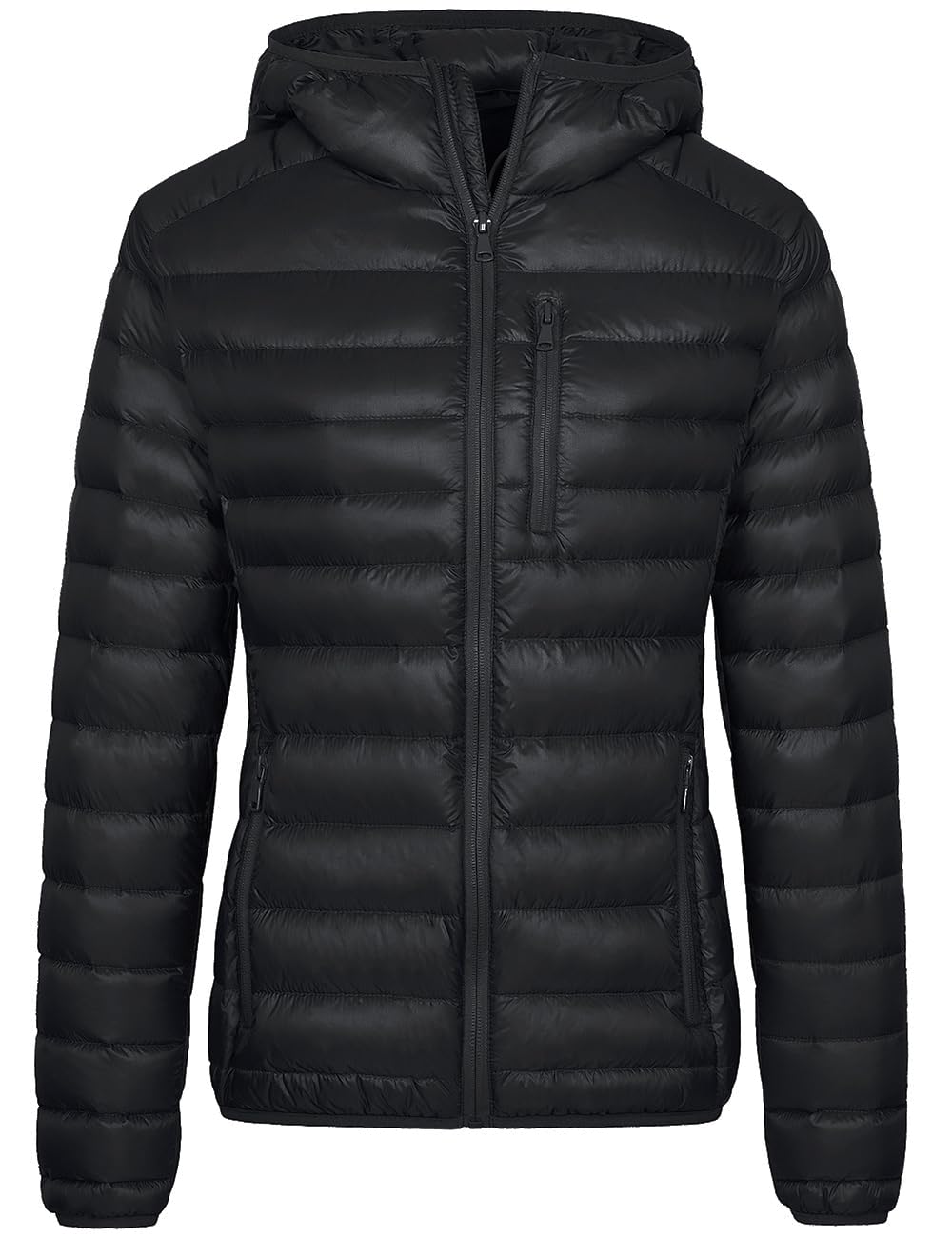 Wantdo Women's Lightweight Packable Down Jacket - Hooded Winter Puffer Coat for Outdoor Activities, Travel & Cold Weather Protection