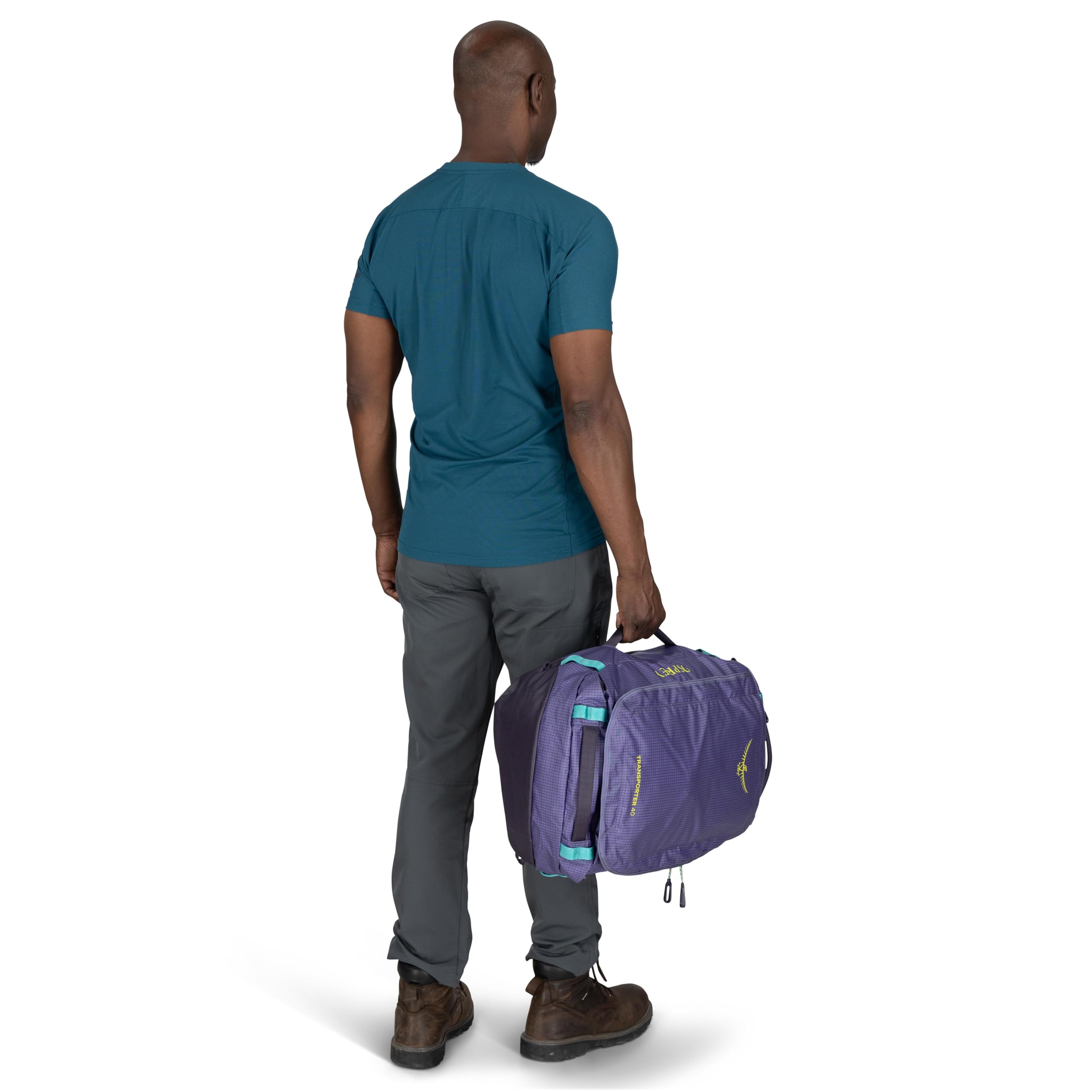 Osprey Transporter Travel Duffel Bag - Water-Resistant Large Capacity Luggage for Camping, Hiking & Air Travel | Durable Carry-On Duffel with Shoulder Strap