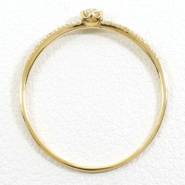 18K Yellow Gold Diamond Ring for Women - Elegant Solitaire Engagement & Wedding Band - Perfect for Proposals, Anniversaries, and Special Occasions