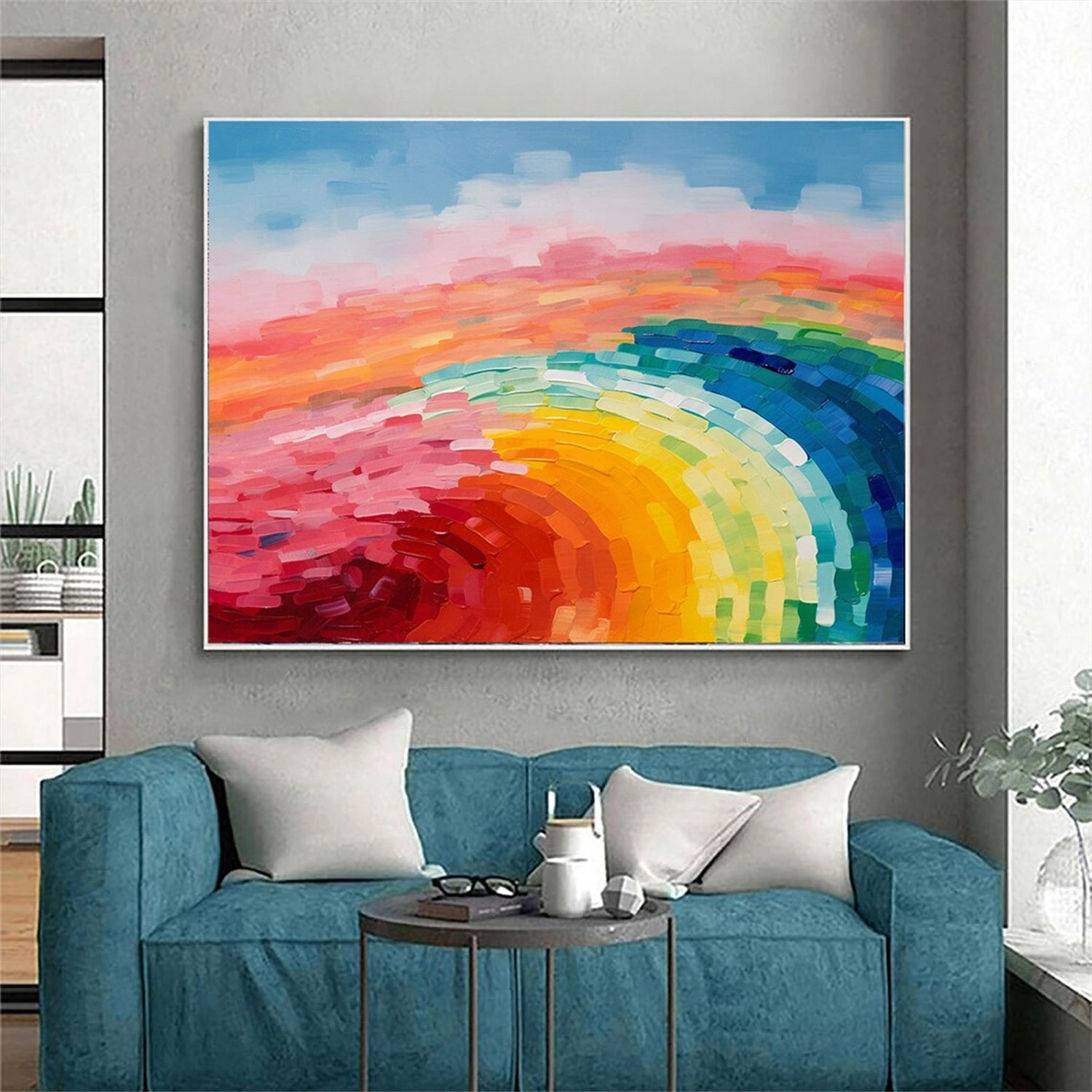 Abstract Painting #AB 300 - Modern Wall Art for Home & Office Decor | Perfect for Living Room, Bedroom, or Workspace