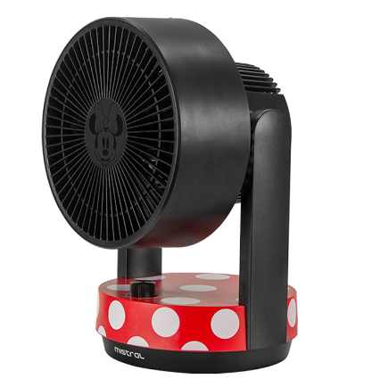 Minnie Mouse Disney X Mistral MHV70 7-Inch High Velocity Fan - Portable Cooling Fan for Home, Office, Bedroom, and Dorm Room - Perfect for Summer, Hot Weather, and Indoor Air Circulation