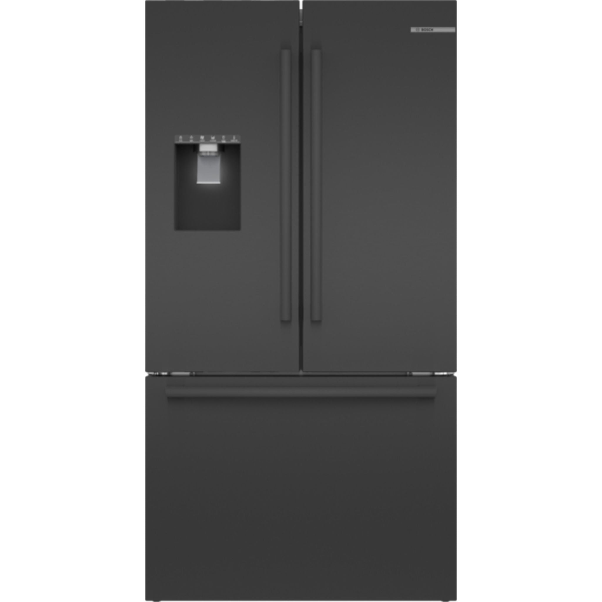 Bosch 36-Inch French Door Refrigerator (B36FD50SNB) - Black Stainless Steel, Energy Star Certified, Spacious Interior for Family Kitchen Storage