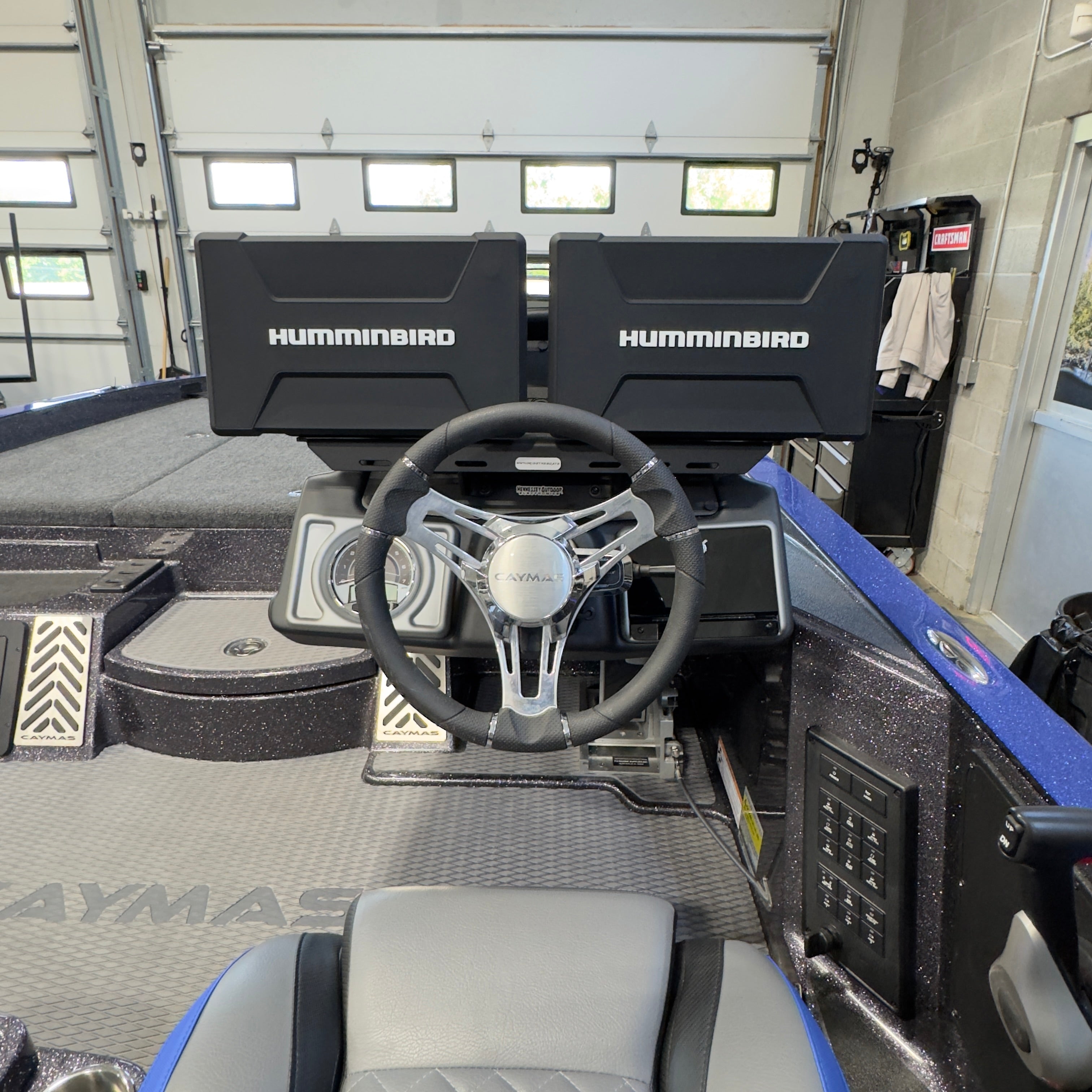 H.O.E. Dual Console Mount System for Caymas CX19/CX21 Boats (2019-2024) - Perfect for Fishing & Marine Navigation