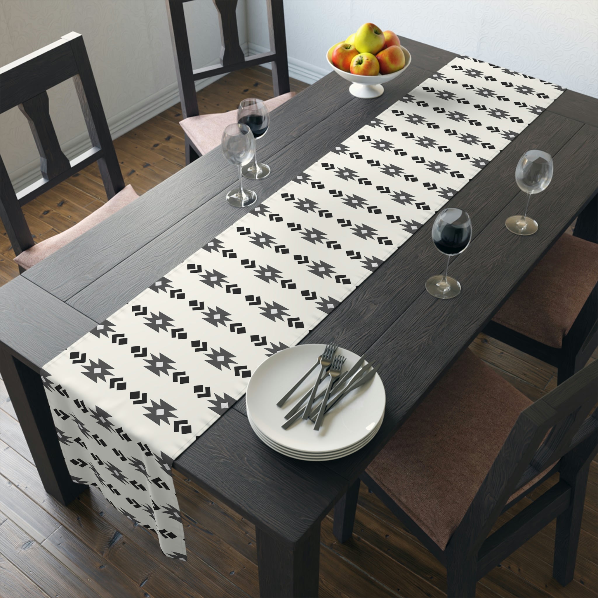 Southwestern Table Runner - Cotton or Polyester Decorative Table Cover in 2 Sizes - Perfect for Dining Room, Kitchen, and Holiday Decor