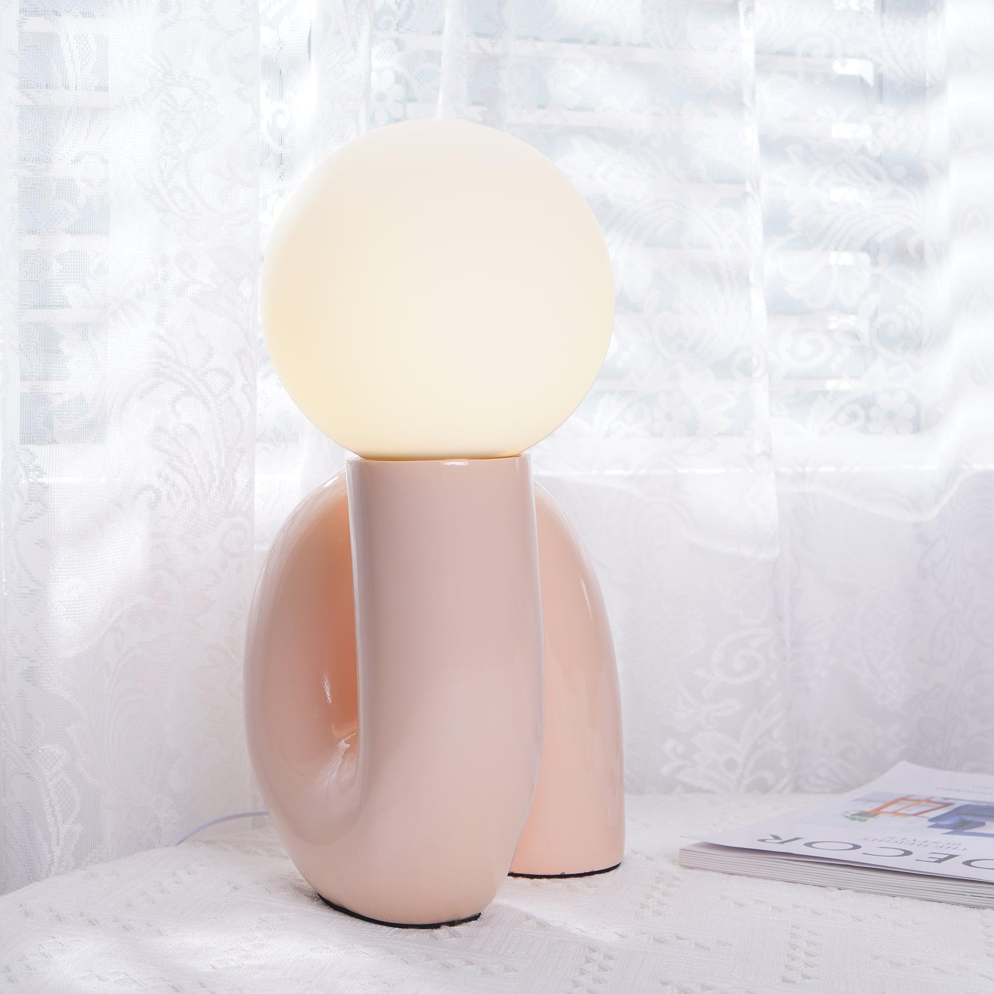 Modern N-Shaped Glass Table Lamp - Elegant Home & Office Lighting for Bedroom, Living Room, and Workspace Decor