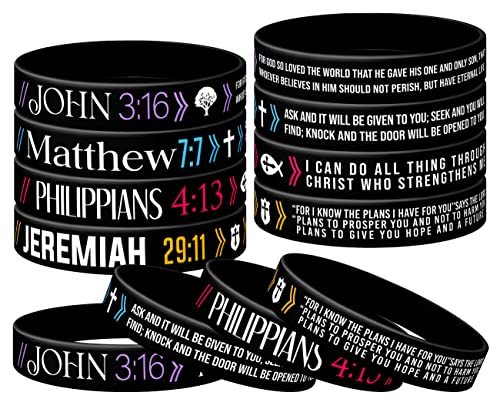 [multiple values, including but not limited to, black, white, and possibly others based on bible verse colors]