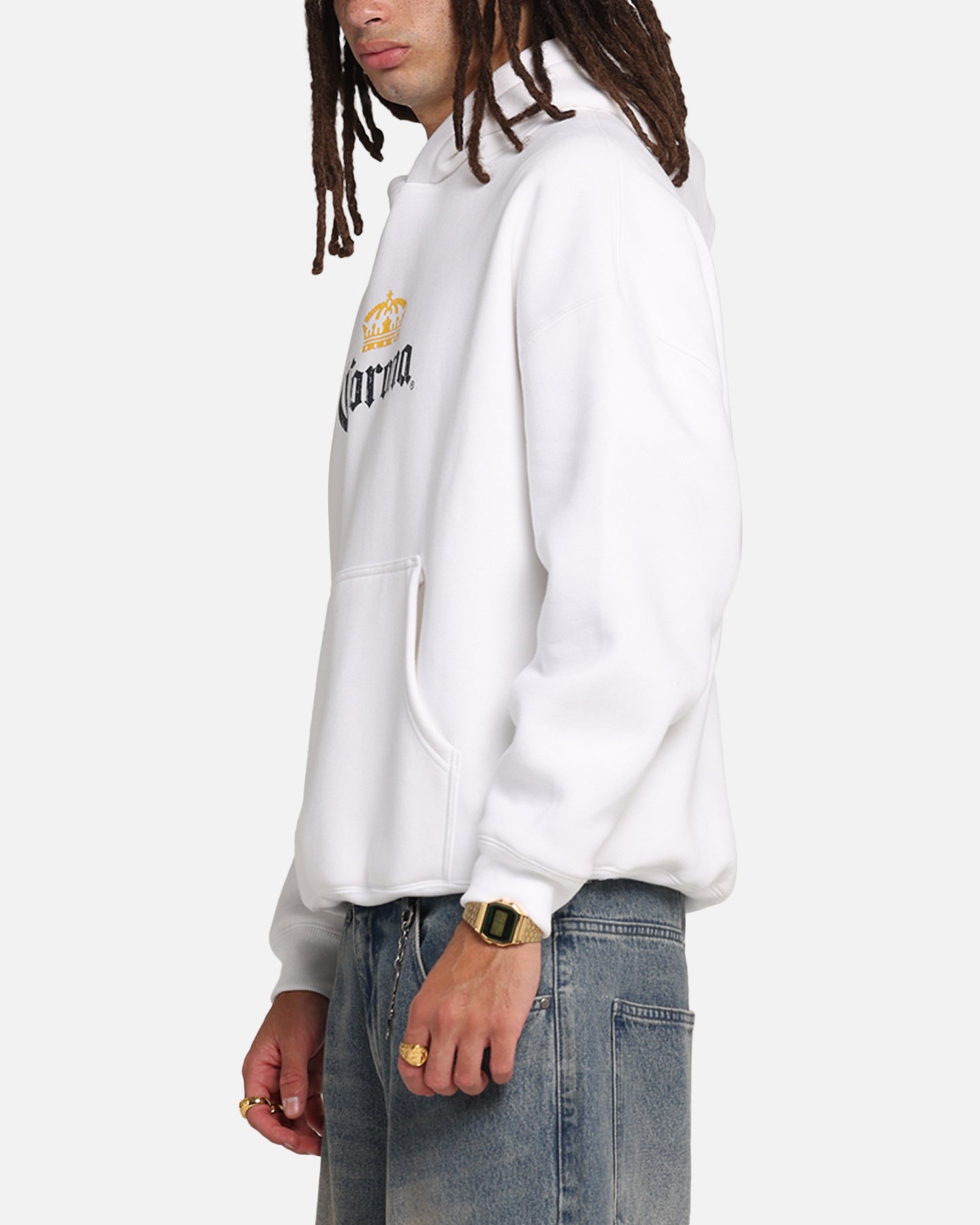 73 Studio Corona Premium Hoodie White - Soft & Comfortable Pullover Hooded Sweatshirt for Men & Women | Perfect for Casual Wear, Gym, Outdoor Activities & Street Style Fashion
