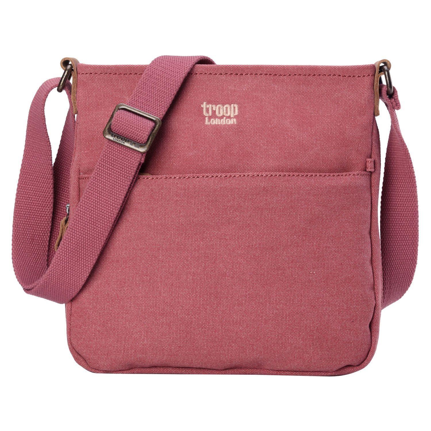 Troop London Classic Canvas Crossbody Bag for Men & Women - Stylish & Durable Shoulder Bag for Travel, Work & Everyday Use