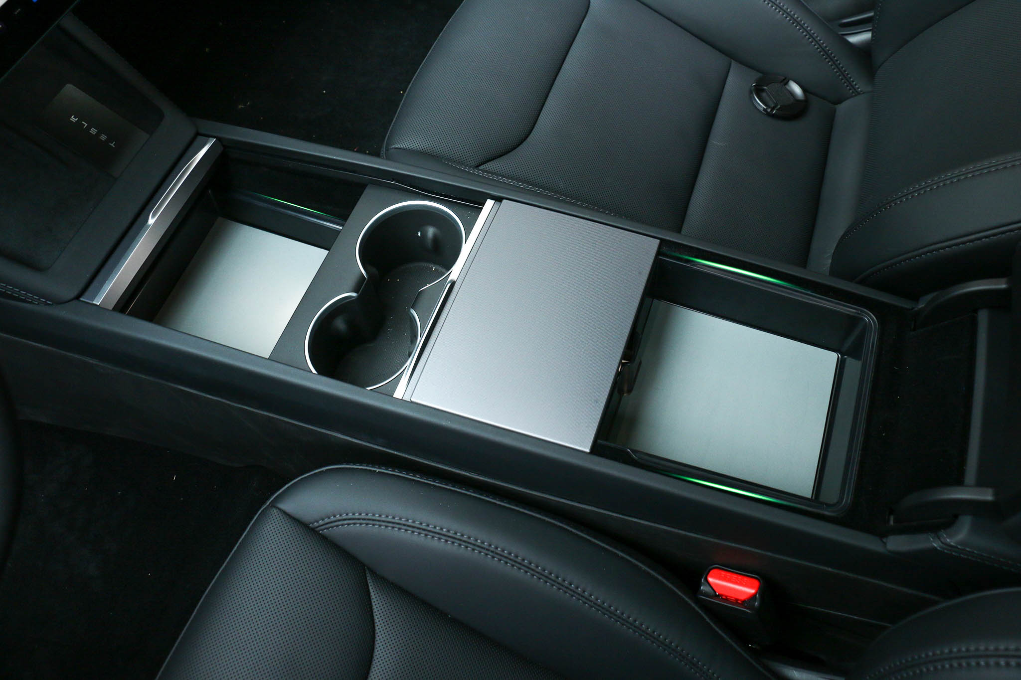 2024-2025 Tesla Model 3 & Model Y Center Console Organizer Set - 4 Piece Storage Box Bundle for Car Accessories | Perfect for Road Trips & Daily Commute Organization