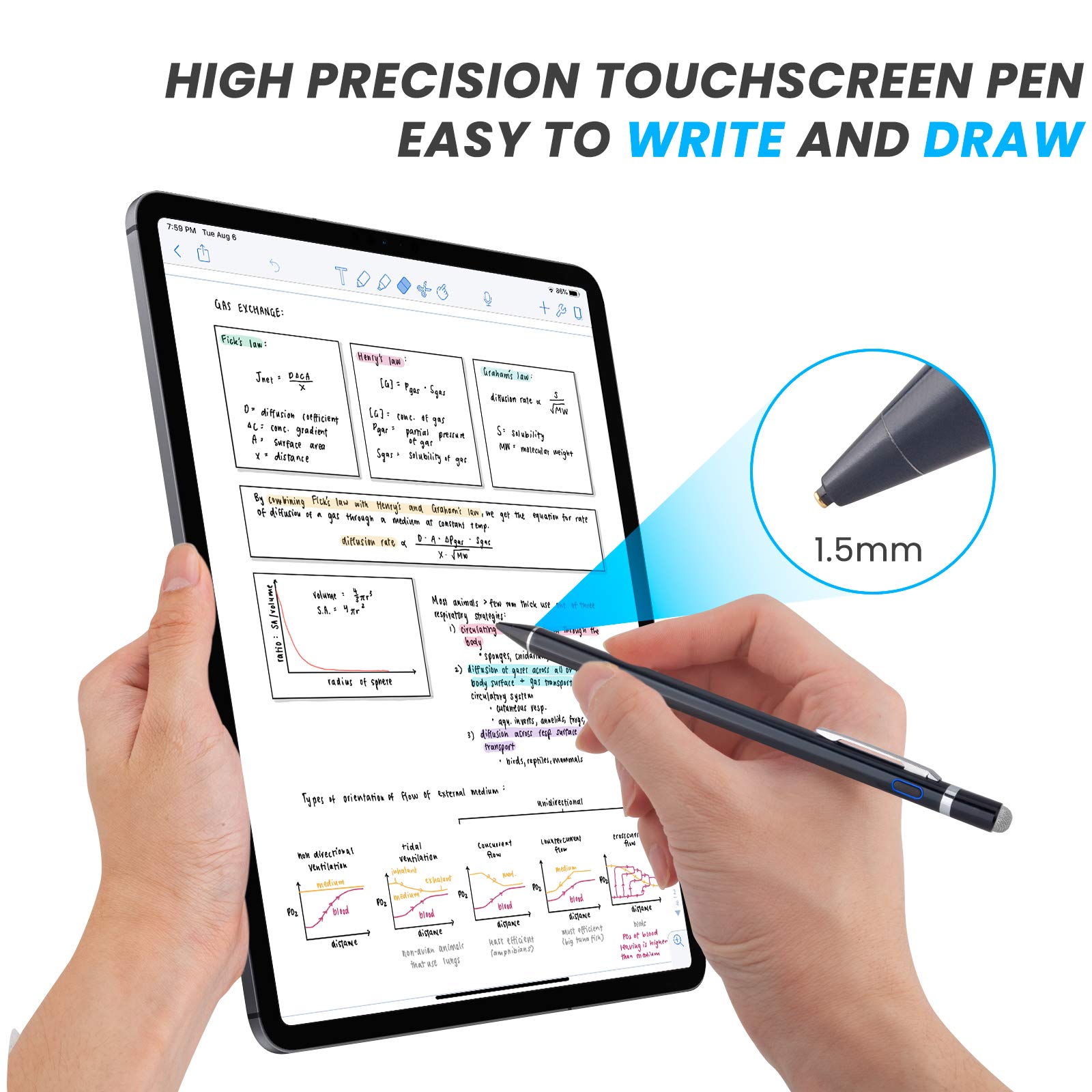EDIVIA 1.5mm Stylus for Acer Chromebook Aspire Switch - Digital Pencil for Drawing & Note-Taking