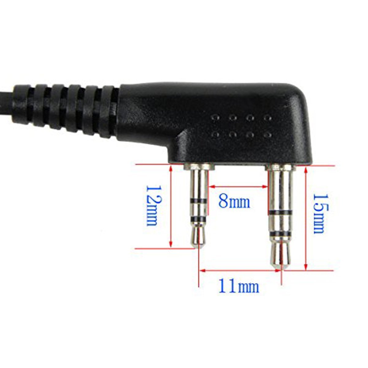 Retevis 2-Pin Shoulder Speaker Mic for Walkie Talkies - Compatible with Retevis RT22, RT21, RT68, RT22S, H-777, RB29, RT86 & More - Durable Hands-Free Communication for Construction, Security, and Outdoor Activities (2 Pack)