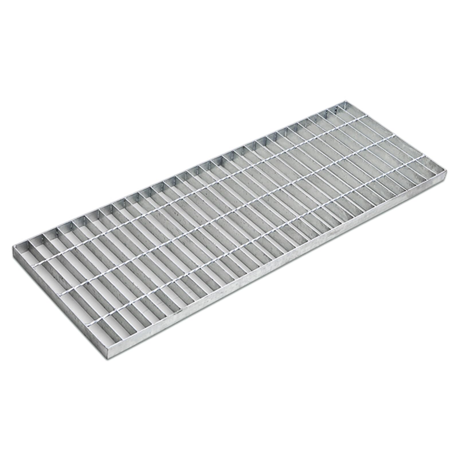 Galvanized Steel Grating Drain Strainers - Heavy Duty Floor Drain Cover for Rainwater & Sewage - Outdoor Rectangular Grate for Garage, Driveway & Trench Drainage - Rustproof Metal Grid for Yard, Patio & Industrial Use