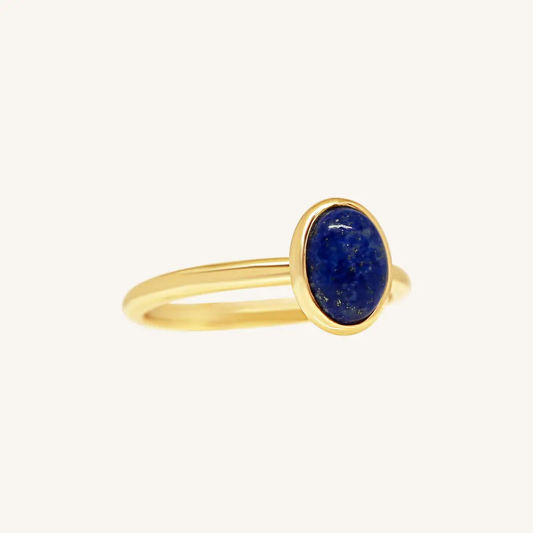 Bennett Lapis Ring - Natural Lapis Lazuli Stone Jewelry for Friendship & Harmony | Perfect Gift for Best Friends, Birthdays & Special Occasions