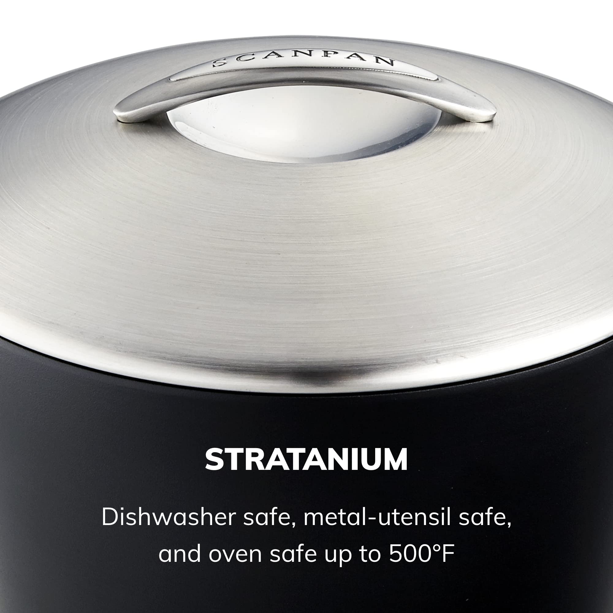 SCANPAN Professional 3.25 Quart Nonstick Saucepan with Lid - Premium Danish Cookware - Dishwasher, Oven & Metal Utensil Safe - Perfect for Sauces, Soups & Stews - Ideal for Home Chefs & Professional Kitchens