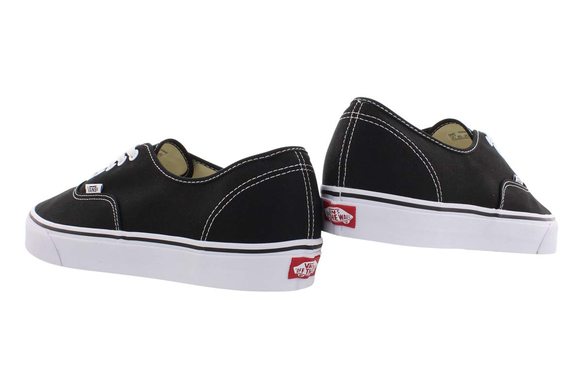 Vans Authentic Unisex Sneakers for Men & Women - Classic Black & White Canvas Shoes for Casual Wear, Skateboarding & Everyday Comfort