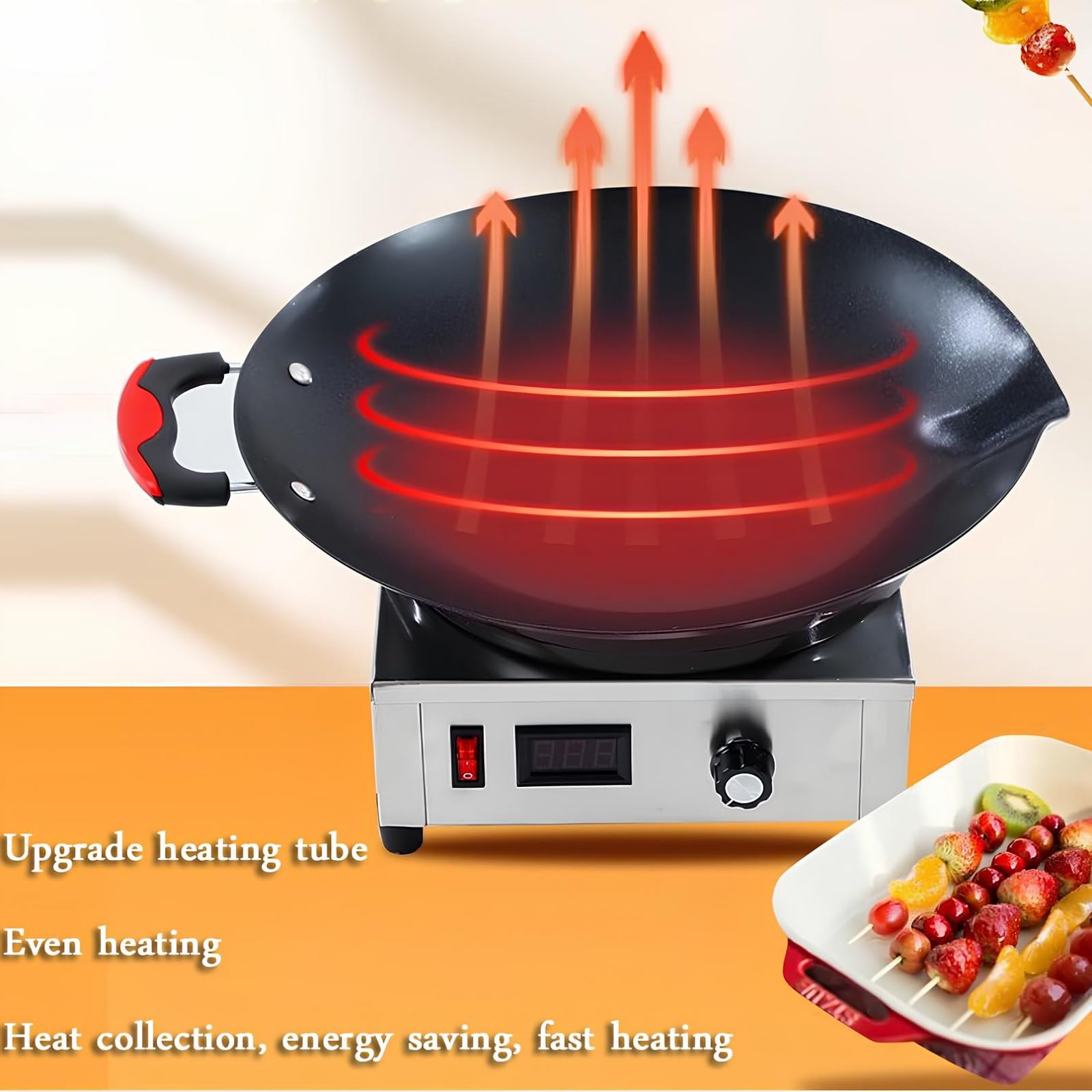 Electric Melting Chocolate Pot - Non-Stick Adjustable Temperature Chocolate Warmer for Candy Making, Fondue, Caramel, Cheese & Butter - Perfect for Home Baking, Dessert Parties & DIY Treats