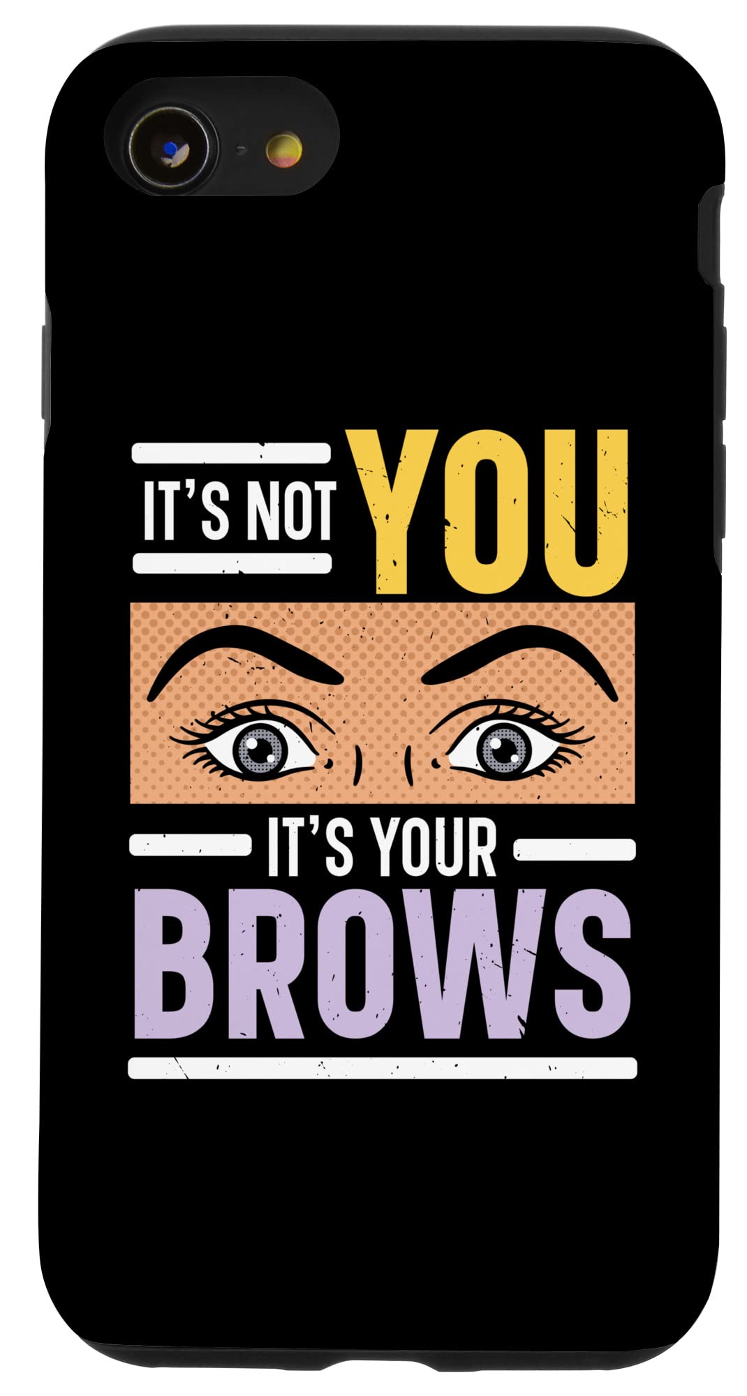 iPhone SE (2020)/7/8 Case - Eyebrow & Lash Expert Design | Trendy Protective Cover for Everyday Use & Makeup Lovers