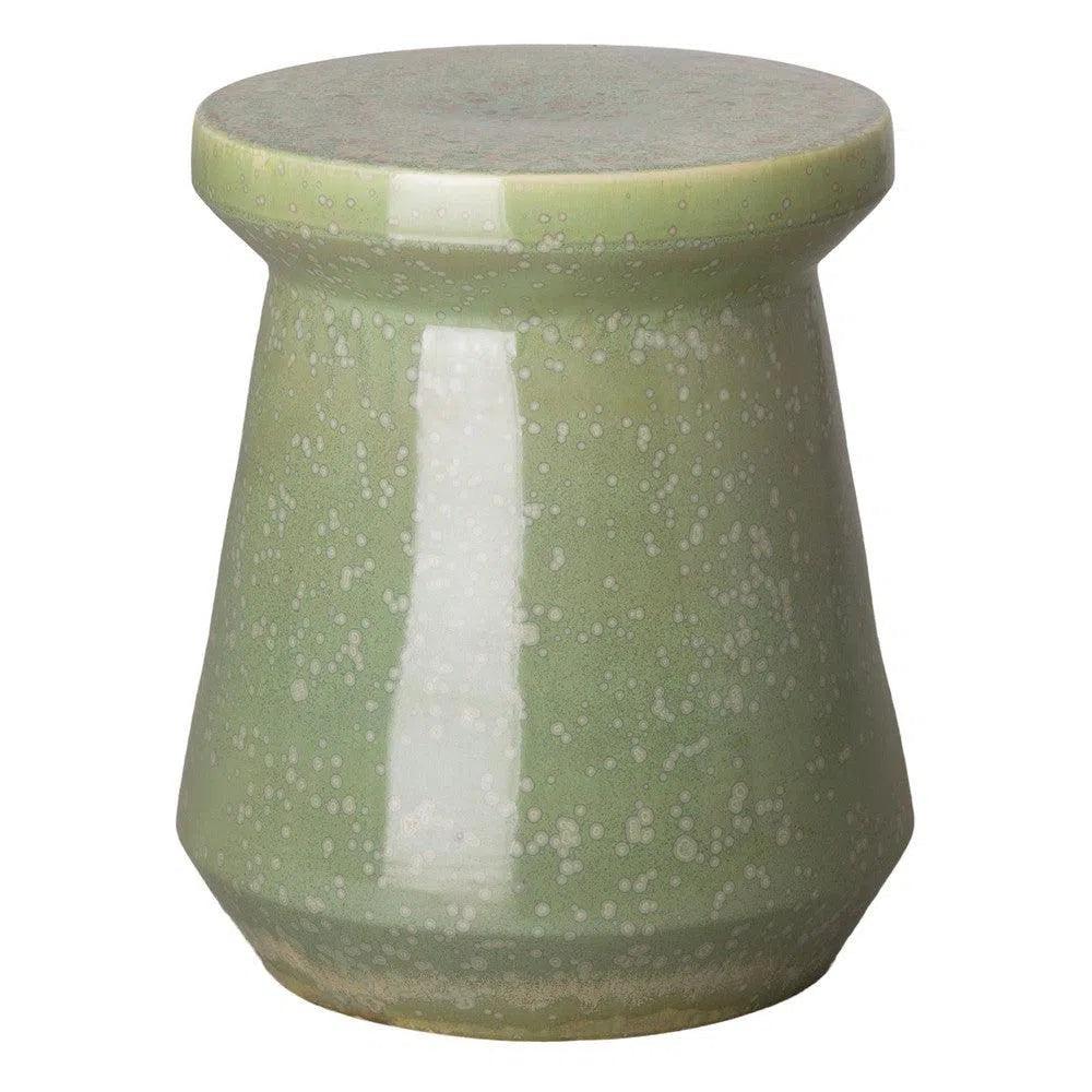 18 Inch Victorian Ceramic Outdoor Garden Stool - Weather-Resistant Decorative Seat for Patio, Lawn, and Backyard Decor