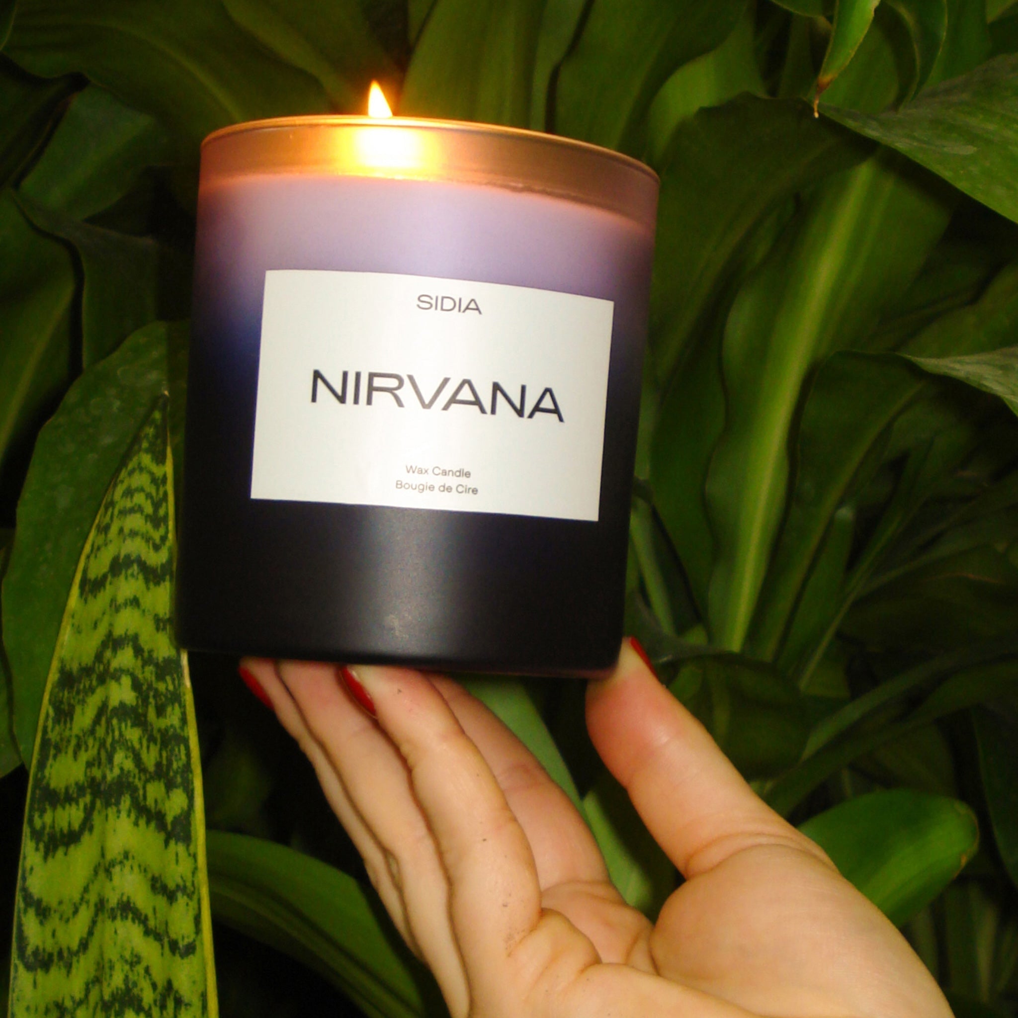 Scented Candles for Home - Sidia Nivana Aromatherapy Soy Wax Candles with Essential Oils, Relaxing Lavender & Vanilla Fragrance for Bedroom, Bathroom, Yoga & Meditation