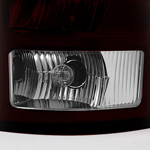 AKKON Dark Red Tail Lights + Smoked LED 3rd Brake Cargo Lamps for 2003-2006 Dodge Ram 1500/2500/3500 Truck - Upgrade Your Ride with Stylish & Durable Lighting for Night Driving & Enhanced Safety