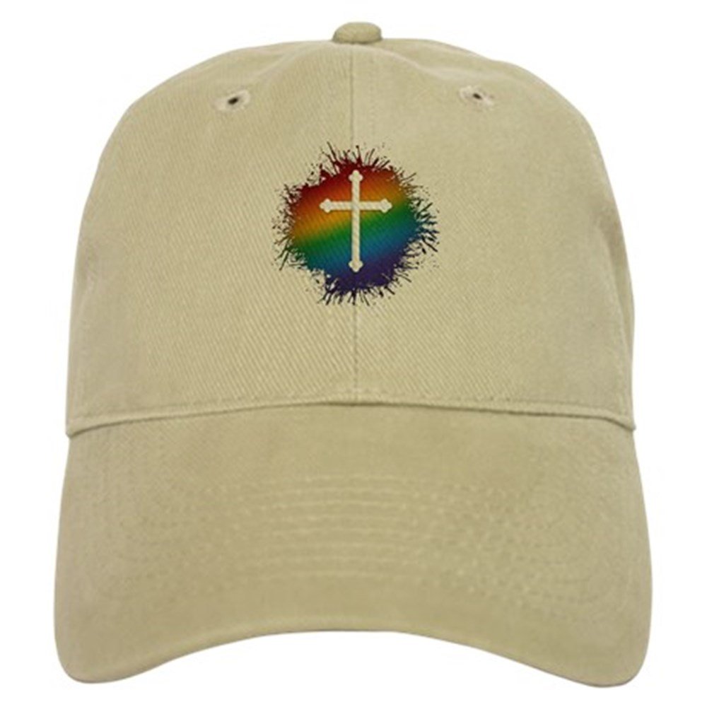 LGBT Christian Cross Baseball Cap - Pride Faith Hat for Church & Events