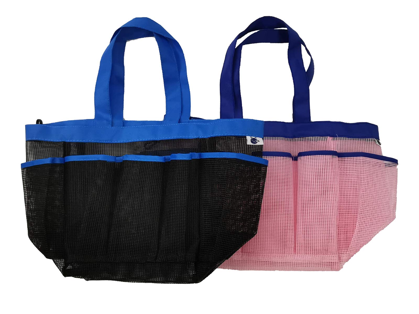 SPINFOX 2 Pack Quick Dry Mesh Shower Caddy - Hanging Toiletry Bag for Bathroom Essentials