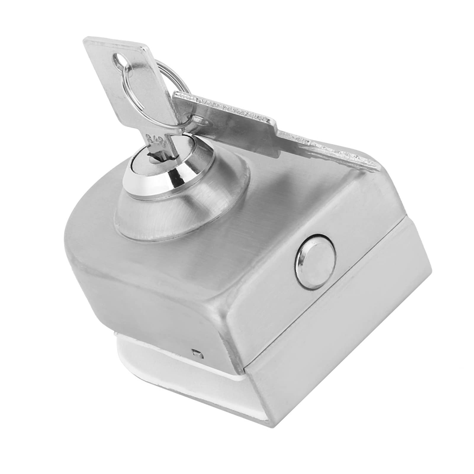 10mm-12mm Glass Door Deadbolt Lock with Key - Secure Push/Swing/Sliding Doors for Office, Bathroom, Toilet & Shop | Access Control Solution for Commercial & Residential Spaces