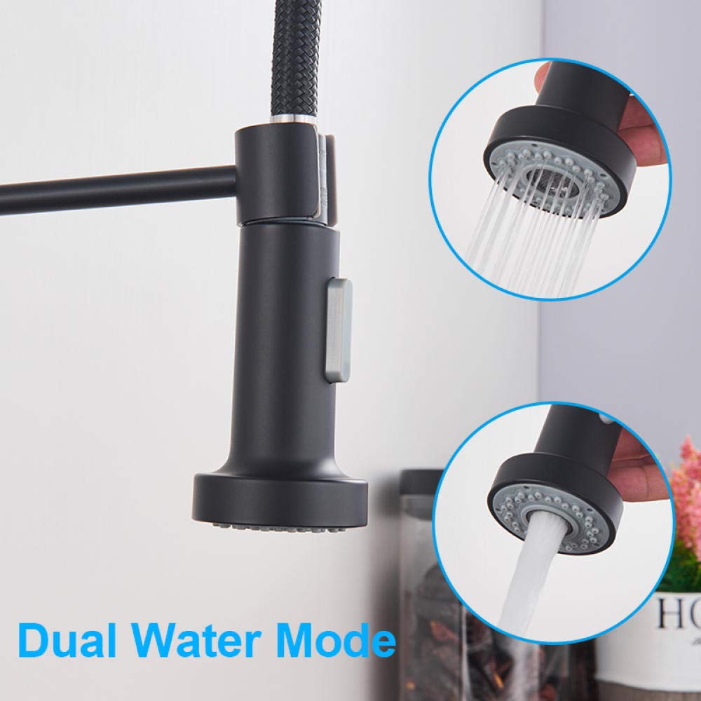 360° Rotating Pull Down Chrome Kitchen Faucet with Dual Spray - Hot & Cold Water Mixer Tap for Modern Sink (Perfect for Cooking, Washing Dishes & Filling Pots)
